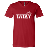 No 1 Tatay Unisex Jersey V-Neck T-Shirt